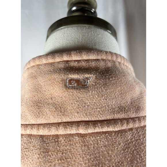 Vineyard Vines Sweater Coral orange 1/4 Zip Up Pullover Sweatshirt Size Small - Picture 5 of 8